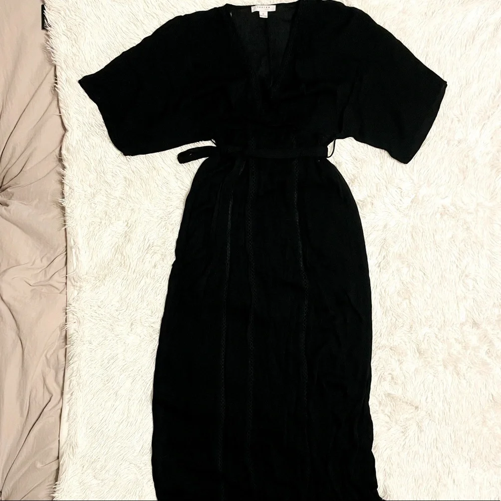 Favlux Semi Sheer Kimono Style Maxi Dress - Picture 3 of 4